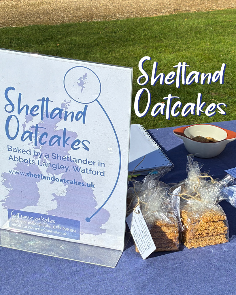 Shetland Oatcakes Food for Kings Langley community market