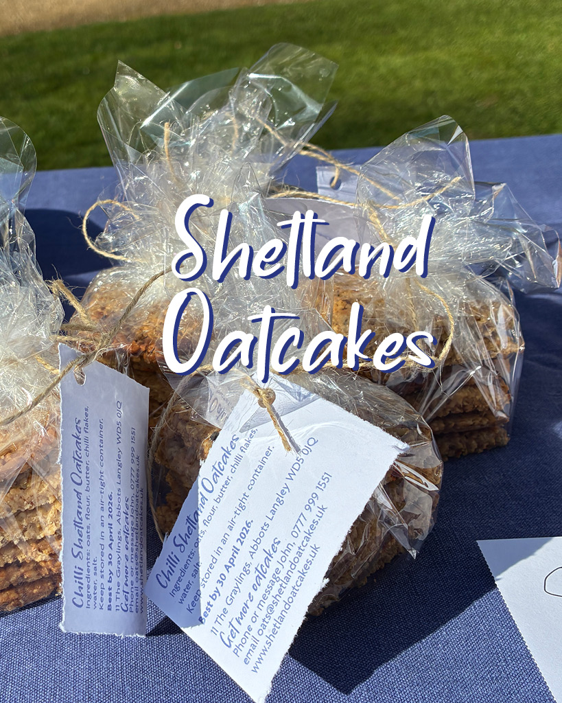 Shetland Oatcakes Food for Kings Langley community market