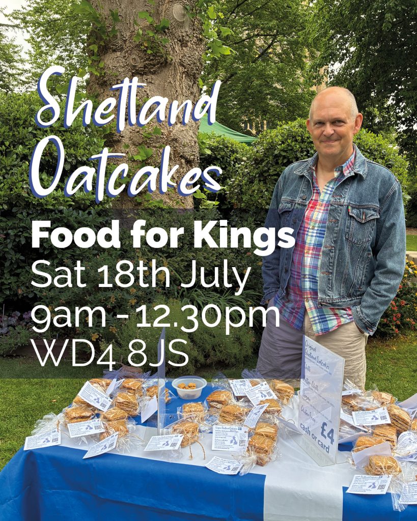 Shetland Oatcakes Food for Kings Langley community market